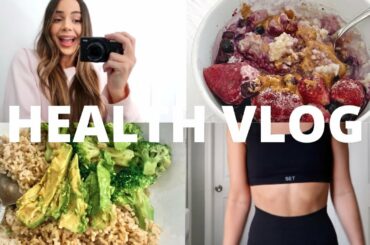 HEALTH VLOG: healthy + simple meals, mini Trader Joe's grocery haul, & a few days in my life