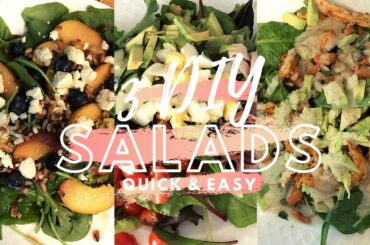 3 DIY SALAD RECIPES 2020 - Quick, Easy & Healthy DELICIOUS RESTAURANT QUALITY SALADS