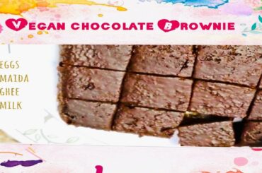 Healthy, Low calorie, Vegan Chocolate Brownie @ home|Without Maida/Butter/Milk/Eggs|#USAVlogs |#DIML