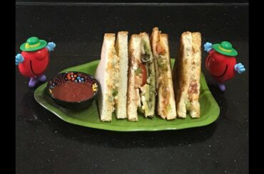#4 Varieties of Sandwich | Veg.cheese Sandwich | Potato Sandwich | Mayo. Sandwich | Curd Sandwich.