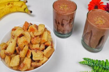 CARAMEL BREAD POPCORN + Chocolate Banana Milkshake / Kids Special Snack / Healthy drink