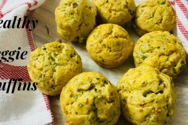 VEGETABLE MUFFINS | HEALTHY SNACK | SAVOURY MUFFINS | HEALTHY SNACKS FOR KIDS | VEGGIE SNACK