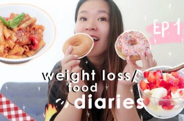 weightloss/food diaries ep. 1 | healthy breakfast and cheat day donuts!