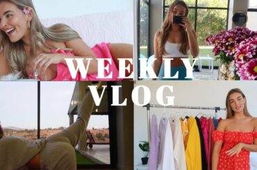 VLOG: content creation, home workouts, unboxings, healthy snacks!