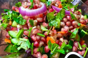 DELICIOUS & HEALTHY Turkish pomegranate salad EASY RECIPE! (Resepi salad Turki buah delima!)