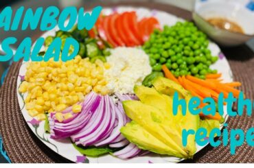How to make Rainbow salad | Mixed veggies salad | healthy recipe