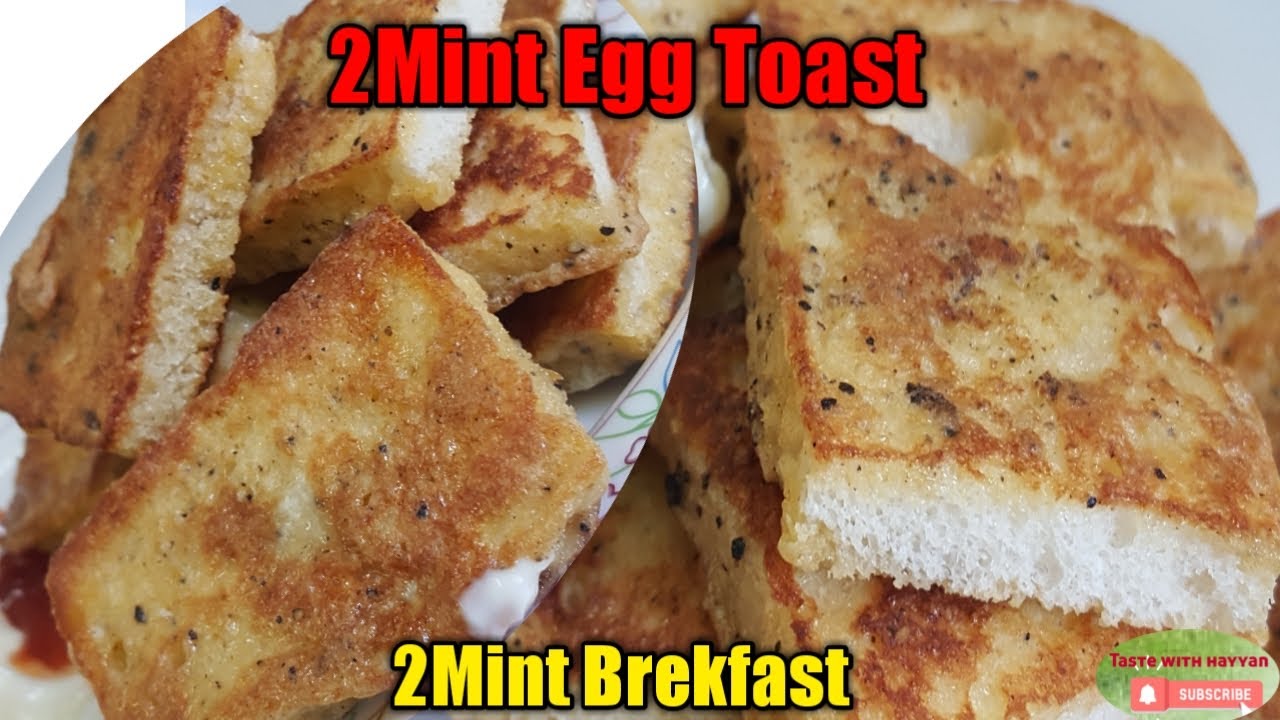 EGG Toast |2mint Healthy Breakfast Recipe|Egg Toast Easy Breafast |FREANCH Toast by Taste withHayyan EGG Toast |2mint Healthy Breakfast Recipe|Egg Toast Easy Breafast |FREANCH Toast by Taste withHayyan
