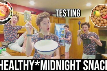 Testing *HEALTHY* Midnight Snacks!