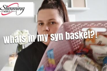 WHATS IN MY SYN BASKET / LOW SYN SNACK IDEAS ON SLIMMINGWORLD