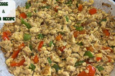 QUICK AND EASY EGGS & TUNA RECIPE || HEALTHY BREAKFAST/ LUNCH IDEAS || RECETTE OEUFS & THON