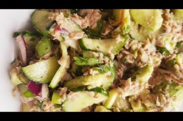 Healthy salad tuna fish and Avocado/ thunfisch und Avocado salat