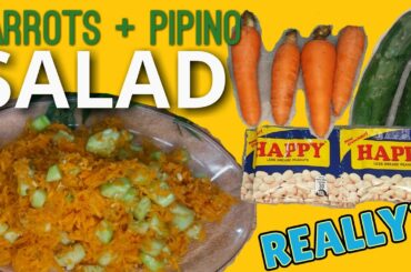 (SALAD)CARROTS + Cucumber+ Happy Peanuts