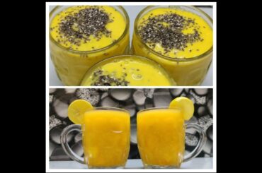 Healthy Recipes Part-6/ Mango Oats Smoothie/ Mango Lemon Iced Tea