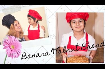 Healthy Recipe# Banana Walnut Bread with Wheat Flour