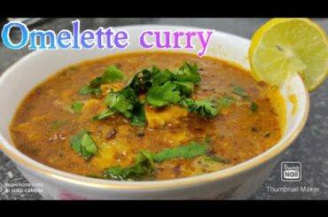 Omelette curry, healthy recipe, spicy flavors
