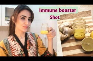 How to Strong Immunity System | Immune Booster Shot Recipe | Ginger shot | Healthy Recipes