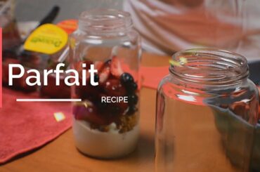 Yogurt, Granola & Fruits Parfait | A Healthy Breakfast Recipe