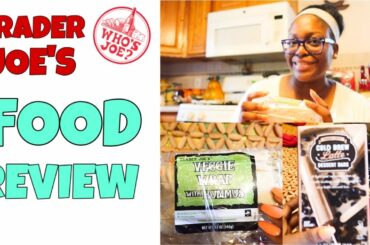 TRADER JOE'S VEGGIE WRAP WITH HUMMUS REVIEW & TRADER JOE'S COLD BREW LATTE DESSERT BARS REVIEW