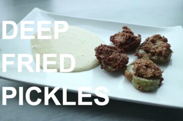 DEEP FRIED PICKLES - HEALTHY JUNK FOOD - KETOGENIC DIET RECIPES