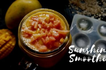 Sunshine Smoothie | Healthy Breakfast Recipe | Mango & Papaya Smoothie