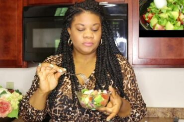 Healthy salad recipe for dinner!! eat to stay in shape with beautiful skin