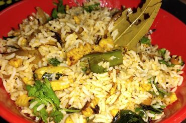 Baby corn fried rice,  a healthy recipe #babycorn #friedrice #guppacuisines #weightloss