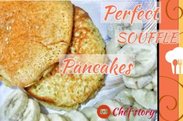 SUJI / SEMOLINA PANCAKES | HEALTHY BREAKFAST RECIPE | 4 INGREDIENT JAPANESE SOUFFLE PANCAKES |
