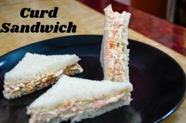 Dahi Sandwich | Curd Sandwich recipe | Healthy No Oil Curd & Veg Sandwich | Ideal Weight Loss Snack