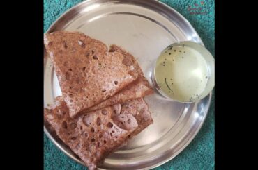 INSTANT RAGI DOSA | NACHNI DOSA | QUICK RECIPE | HEALTHY RECIPE