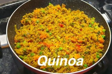 Healthy Quinoa Pulao Recipe For WeightLoss #quinoarecipe #weightloss #proteinrich #friedrice #dinner