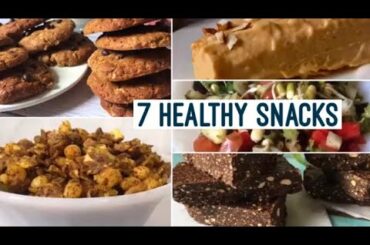 7 Healthy Snack Recipes | How to make Egg less Cookies, Bars, Namkeen, Kulfi at Home | Weight loss