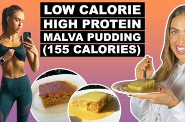 Healthy Malva Pudding Recipe | Low Calorie High Protein Malva (155 Calories)| South African Recipe
