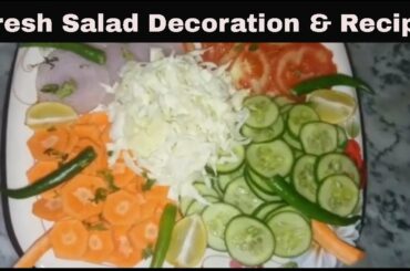 Fresh Salad Recipe - Salad decoration idea by life with saira