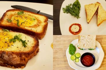 Easy breakfast snack ideas/delicious breakfast/3 easy & healthy breakfast  recipe