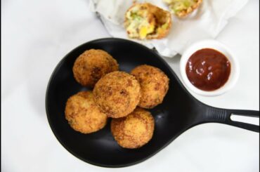 Quick,easy and popular Cheese Corn Balls recipe | party snacks | kids snacks ideas