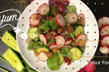 Healthy Radish and grapes salad recipe