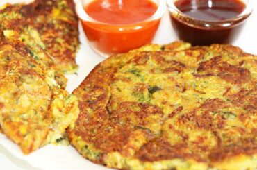 Zucchinni Carrot Pancakes | How to Make Zucchini Pancakes | Healthy Breakfast Recipe | (Fritters)
