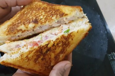 Cheesy Veg Bread Sandwich/Vegetable Bread Sandwich/Easy Breakfast/Dinner