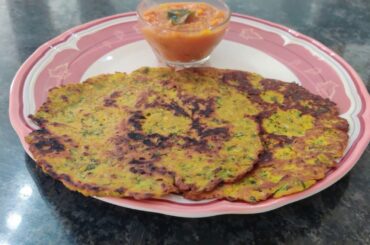 VEGETABLE JOWAR ROTI - HEALTHY BREAKFAST RECIPE - 4 (TELUGU WITH ENGLISH SUBTITLES)