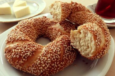Turkish Sesame Bagel Simit Recipe - Ring Bread