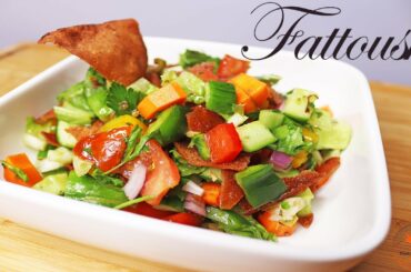 FATTOUSH | HEALTHY SALAD | ARABIC SALAD