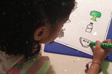 Healthy food drawing easy