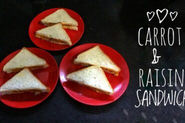 CARROT & RAISIN SANDWICH | EASY SANDWICH | HOME-SPUN RECIPES
