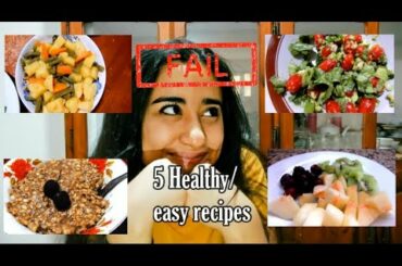 WHAT I EAT IN A DAY|| HEALTHY RECIPES *kinda failed*