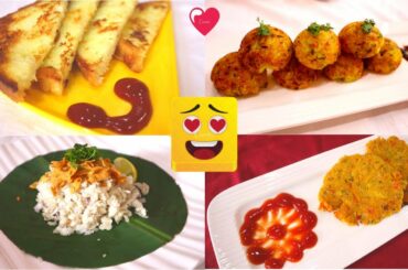 'Quick 'n' Healthy' 4 Tasty Snacks in 4 Mins | Fast Snacks Recipes for Bachelors and Avid Foodies!!