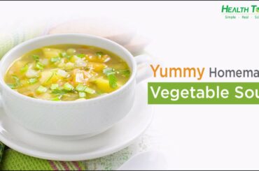 Homemade Vegetable soup | Healthy Recipe by Anjali Mukerjee | Under 150 Calorie Recipe