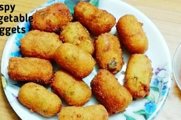 Crispy Vegetable Nuggets in Tamil | Evening Time Snacks Recipe | Healthy Snacks Recipe/Nuggets Bites