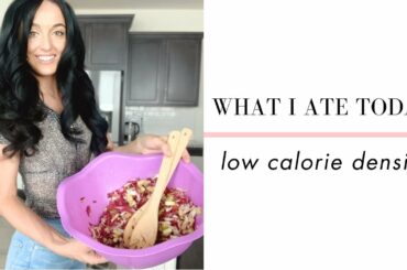 WHAT I ATE TODAY - Low Calorie Density for Weight Loss