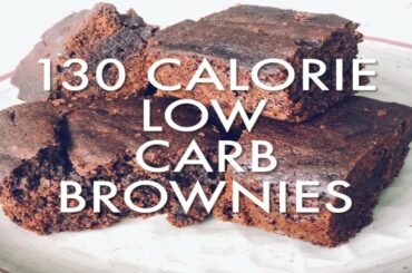 HEALTHY fudgy and chewy brownies // low carb and low calorie