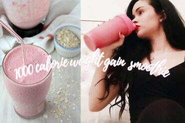 MY 1,000 CALORIE WEIGHT GAIN SHAKE! | Nikki Rodri